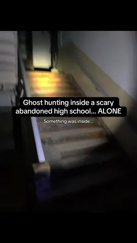 Part 1 | entered an abandoned high school in Ohio where people and even the police refuse to enter… something was following me #paranormal #ghosthunting #scary 