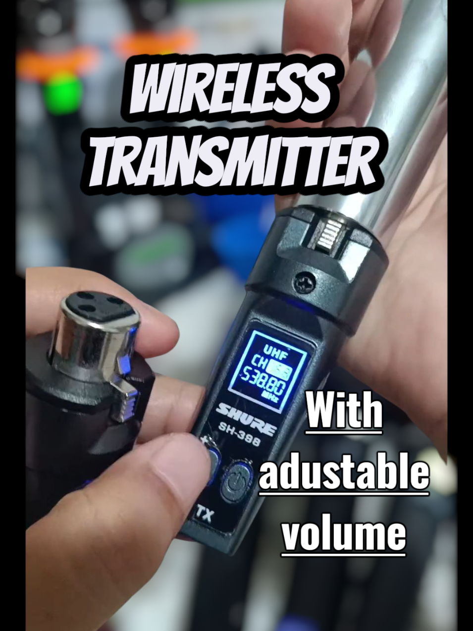 wireless tranceiver wireless transmitter for wired microphone with adjustable volume avaiLabLe sa aking yellow basket 🫶#wirelesstranciever #wirelesstransmitter #shure 
