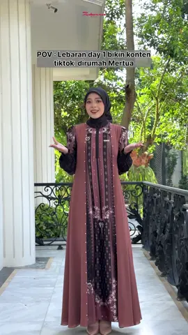 Lebaran 2026 wajib bangett pake dress Satu Ragam Raya ✨🕌 Apalagi distyle 2 - Hazelnut Brown ini cantikk bangettt 🔥 #SatuRagamRaya #sarimbit2026 #lebaran2026 #dresslebaran #fyppppppppppppppppppppppp 