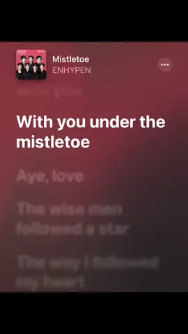 This part is so 🫠! Mistletoe - ENHYPEN on Apple Music 😉 || #enhypen #mistletoeenhypen #fyppppppppppppppppppppppp 