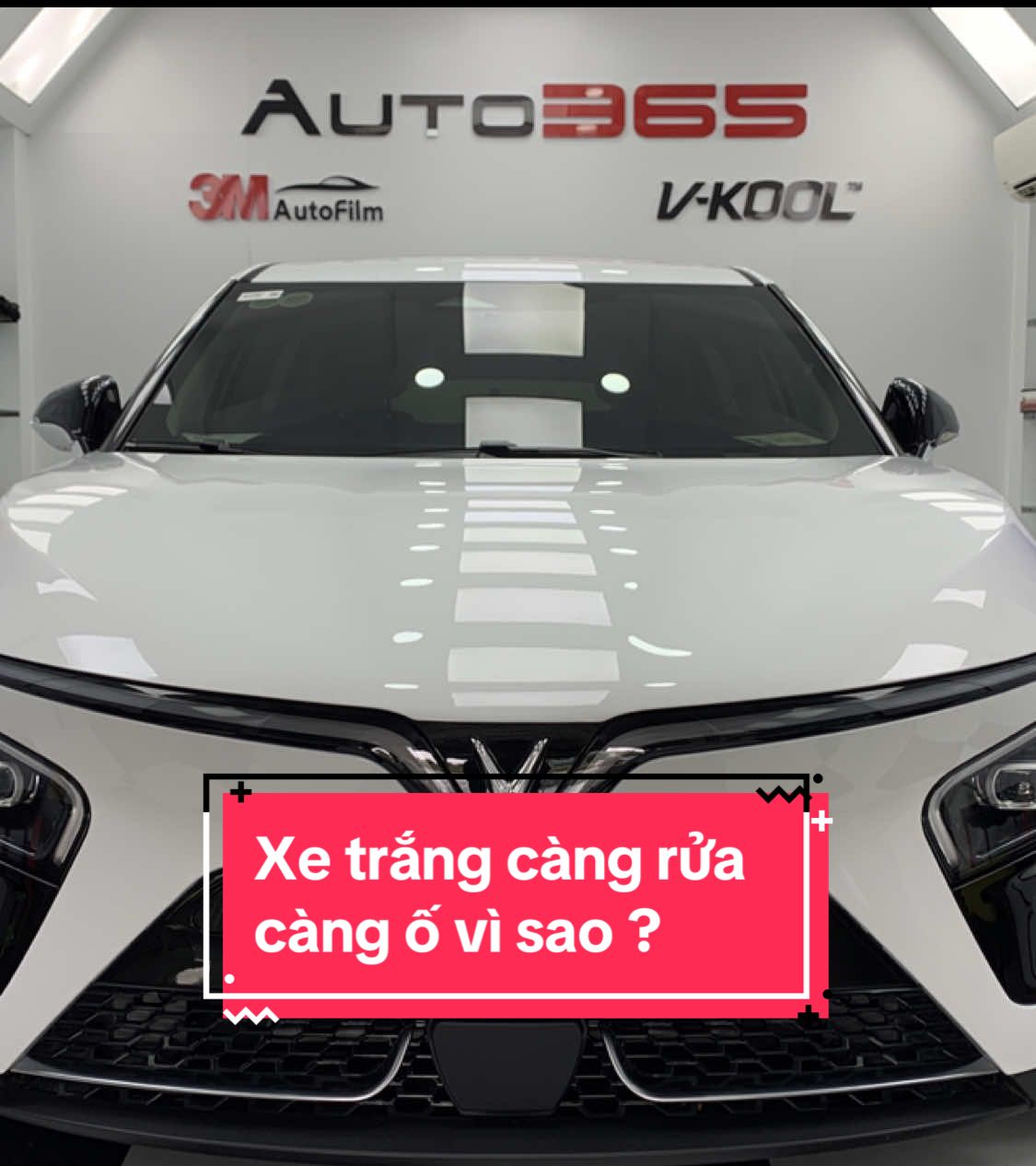 Xe màu trắng càng rửa lại càng ố, lý do tại sao, một chiếc Vinfast VF7 dán PPF Ax Film để bảo vệ lớp sơn xe hiệu quả tại 2T Việt Nam-Auto365 Thanh Hoá #2tvietnamauto #vinfastvf7 #danppfoto #xuhuong #viral 
