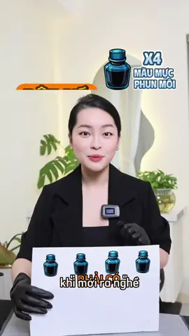 Bật mí 4 chai màu phun môi cần phải có 🤫#phunmoi #khuthammoi #hocphunxam #xuhuonglamdep 