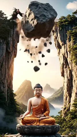 Tảng Đá Nghiệp Tan Biến Trước Ánh Sáng Đức Phật – Bài Học Về Lòng Từ Bi 🙏🌸 #phatphap #phatgiao #buddha #nghiep 