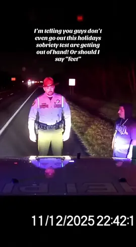 I’m telling you guys don’t even go out this holidays sobriety test are getting out of hand! Or should I say “feet” #afambobie #sobrietytest #dui #duiarrest #duiattorney  