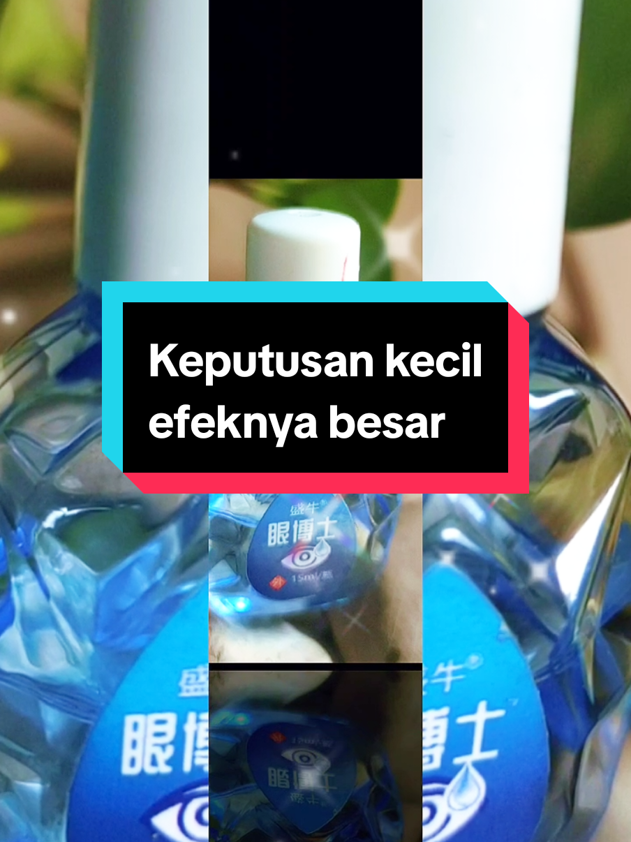 Keputusan kecil tapi efeknya besar untuk antisipasi dampak layar biru hp yg pela tapi pasti merusak mata..Jaga mata dengan tetes mata alami tapi jangan sampai salah pilih Pilihlah yg  tanpa bahan kimia agar mata jernih dalam melihat dan nyaman untuk ber aktivitas .Info lengkapnya cek di kranjang kuning kiri bawah video ini #mata #sehatmata  #matakering #matalelah 