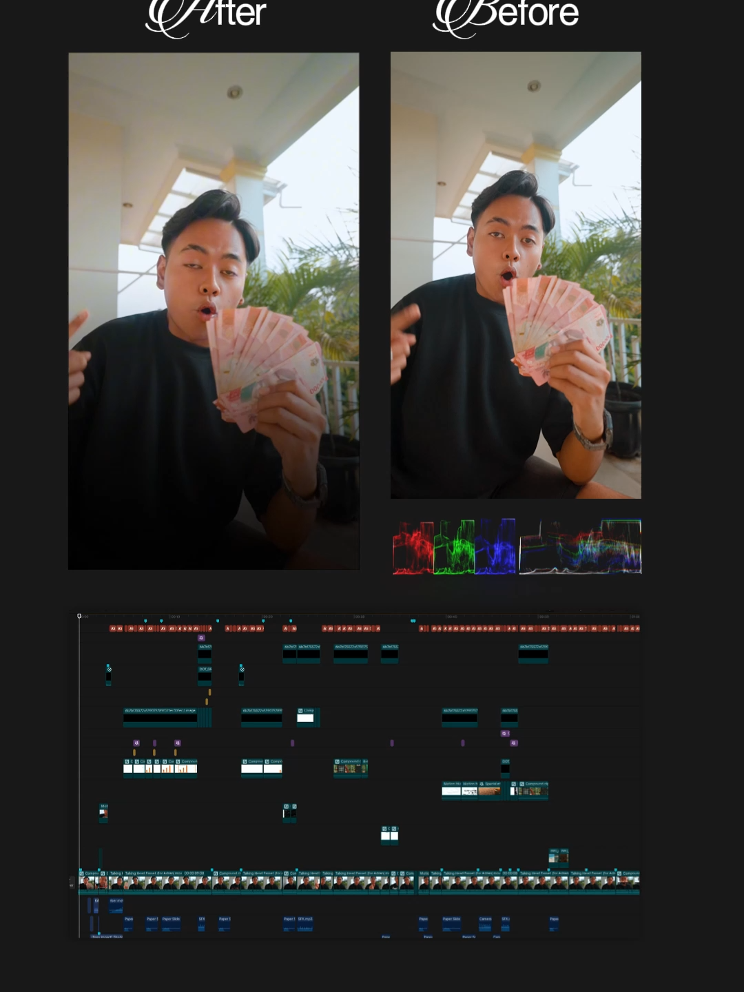 TIMELINE EDIT VIDEO CLIENT MAU TUTOR NGEDIT ? CEK LINK DI BIO AKU! #fyp #edit