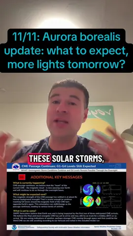 11/11: Aurora borealis update: what to expect, more lights tomorrow? #colorado #weather #auroraborealis #meteorologist #coloradoweather 