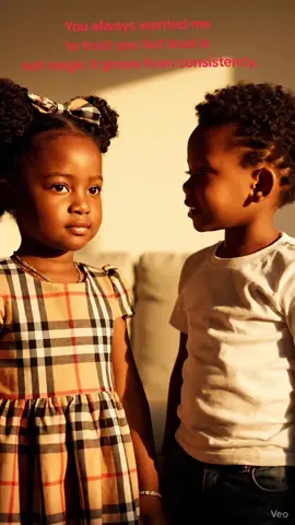 AI kid-acting fiction — no real minors involved. A mini-movie scene about trust, consistency, and emotional growth. So many people are struggling with relationships where words don’t match actions. This scene reminds us: trust is built, not demanded. Every line is just storytelling — nothing real, nothing personal.#viralai #ai #aistorytelling #foryoupage #aistory 