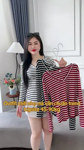 Outfit chill nhẹ mà vẫn chuẩn trend bigsize 45-90kg #fyp #bigsizesaigon #thatim5ngon 