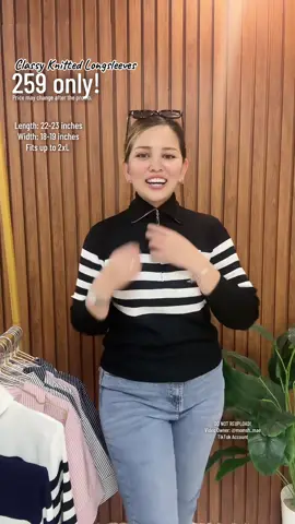 Perfect para ngayong taglamig! Super bet!🖤💯😍 #momsh_mae #fyp #knittedlongsleeves #classystyle 