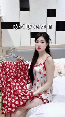 Bộ ngủ lụa hai dây màu xinh#dongunu #donguhaiday #donguxinh #suthichdep 