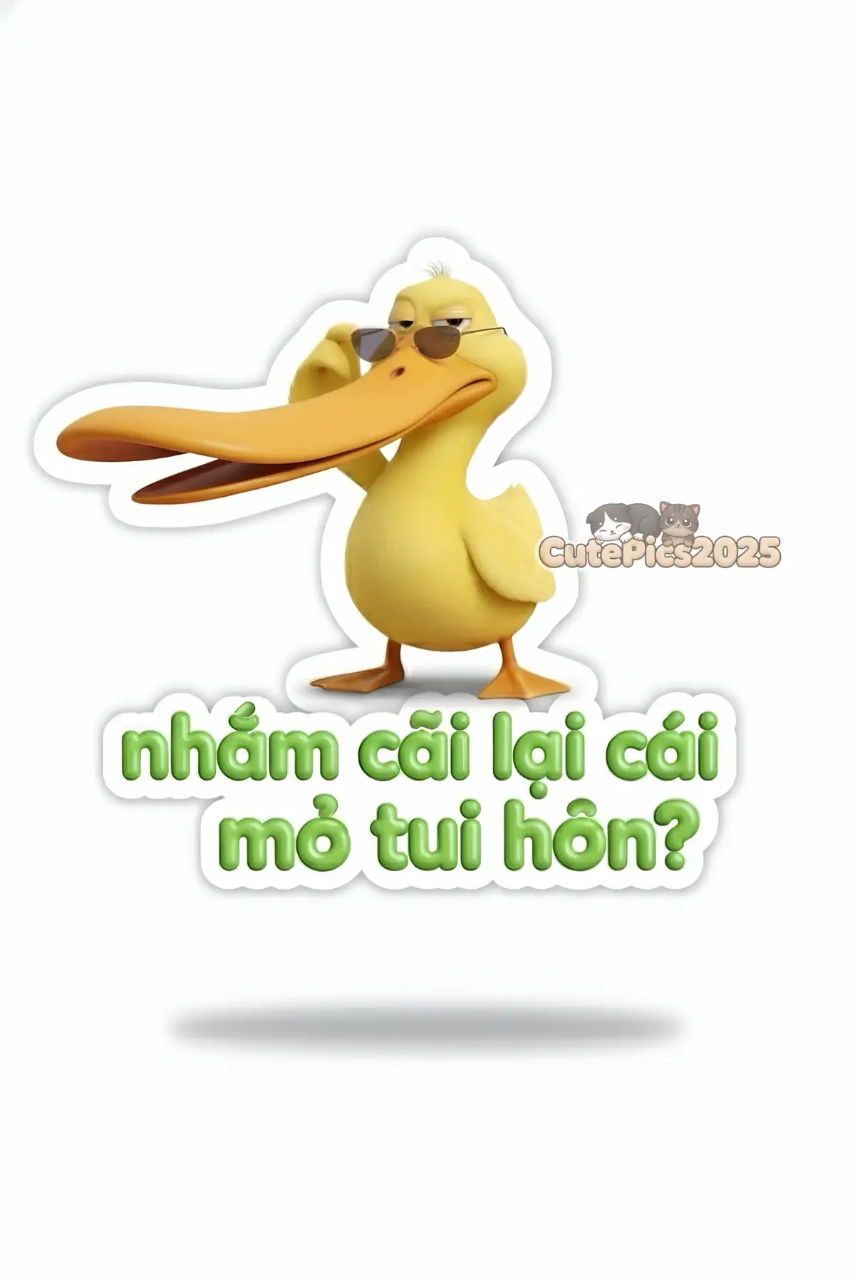 Những chiếc sticker đầu tiên với nhiều biểu cảm đáng yêu của chú Vịt 🥰 #fyp #xuhuong #chat #stickers #vit 