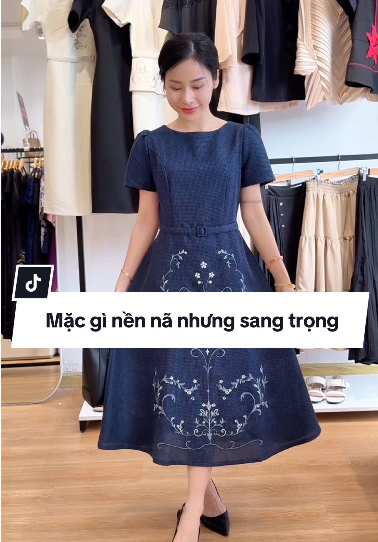 Đầm đi tiệc cao cấp #thieuhoa #thoitrangtrungnien #thoitrang 