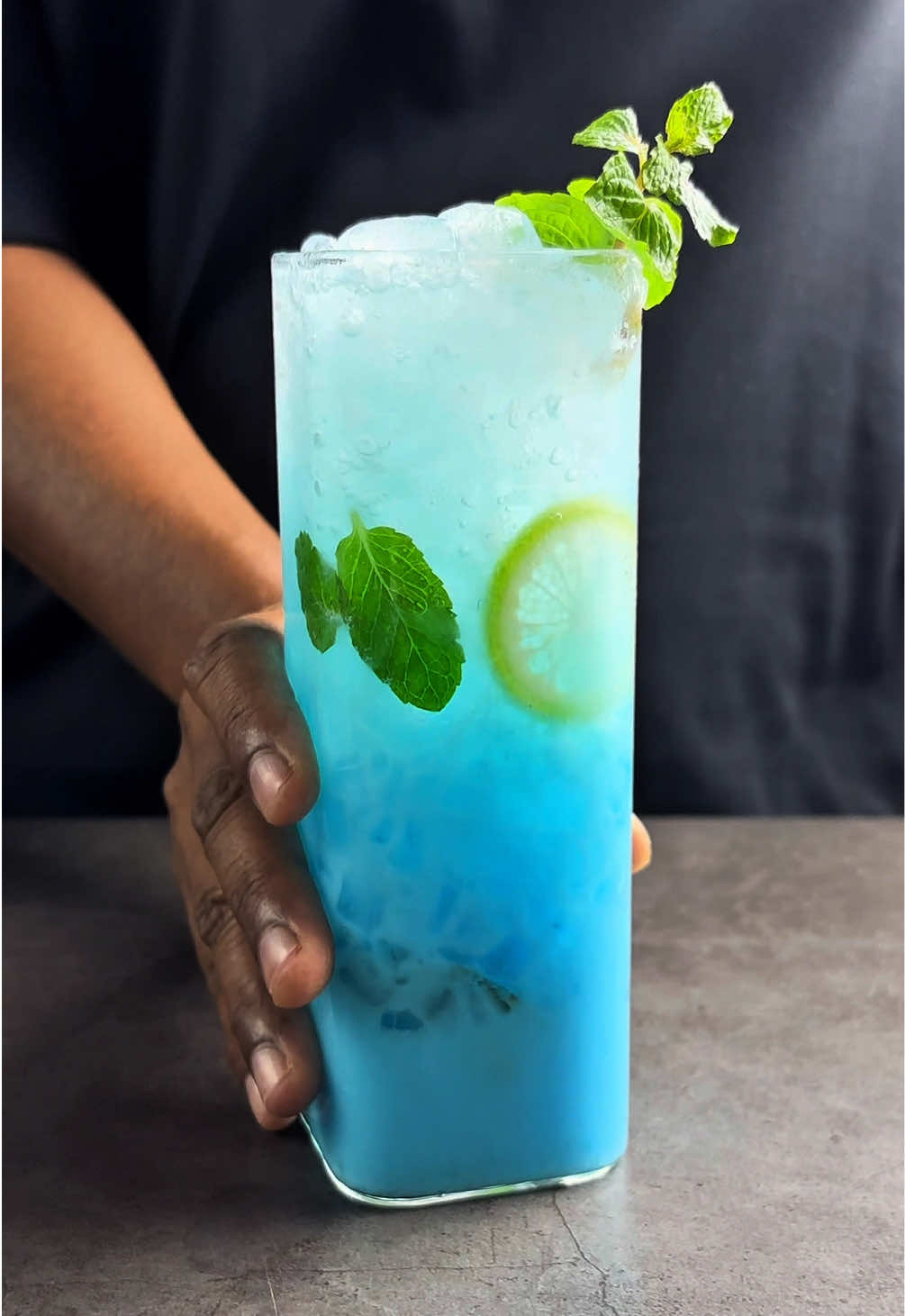 Blue Sky Coconut Mojito #drinkrecipes #Mojito #mocktail #recipes #drink 