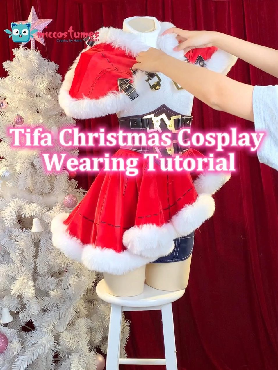Your Christmas luck is in position.🎄 Check miccostumes.com for more cosplay! #miccostumes #tifacosplay #tifa #ff14 #trending 
