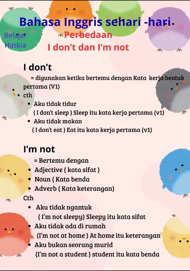 Bahasa Inggris sehari hari  