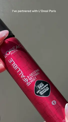 #LOrealParisPartner infallible 3 seconds setting spray @loréal paris usa #LOrealistar #MistUnderPressure #mistunderpressure #lorealparis 