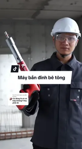 Trả lời @@N. Đ.Giáp bác gắn đinh đúng vị trí cần bắn ấn nhẹ 1 cái là được dễ dùng lắm ạ #maybandinh #maybandinhbetong #maybandinhhatno #maybandinhbetongchinhhang #maybandinhcamtay 