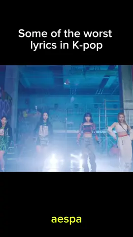 They definitely need more english writers cause what are these lyrics #kpop #fyp #fypシ #aespa #kpopfyp 