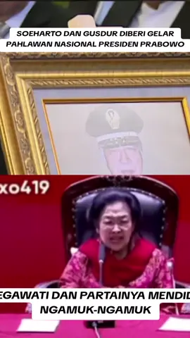SOEHARTO DAN GUSDUR DIBERI GELAR PAHLAWAN NASIONAL PRESIDEN PRABOWO #megawati #soekarno #seoharto 