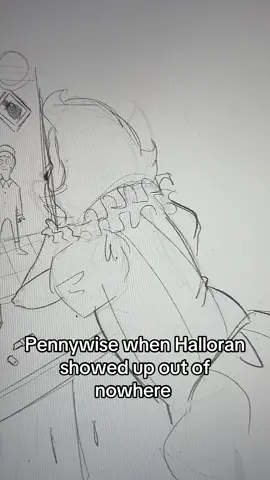 HOW DID YOU GET IN HERE #fyp #doodle #sketch #welcometoderry #pennywise 