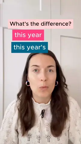 This year and this year's what's the difference in English?#englishgrammar #viralvideos #foryou #foryoupage❤️❤️ 