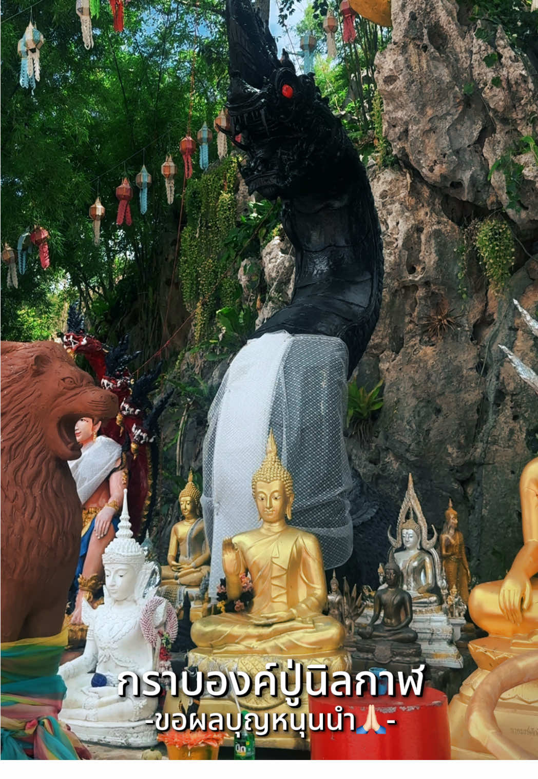 กราบองค์ปู่นิลกาฬ ดวงเปิดชีวิตเปิด #สายมู #พญานาค #องค์ปู่นิลกาฬนาคราช #วัดถ้ําคีรีธรรม #คลิปนี้ต้องฟีด 