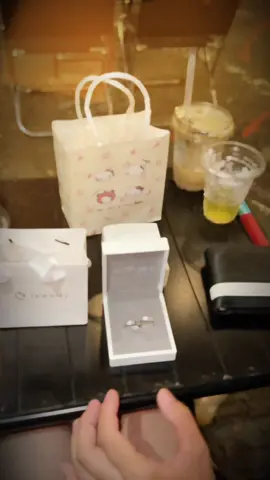 Nhẫn đôi điều chỉnh kích cỡ chất liệu k gỉ #quatangnguoiyeu #tinhyeu #trangsuc #nhẫn #vairal 