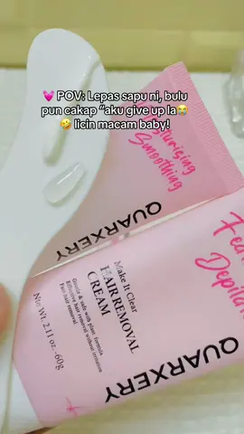 Fungsi utama produk ni Untuk membuang bulu halus di badan (macam di kaki, tangan, ketiak, dan bahagian bikini line) dengan cara lembut dan tanpa sakit. Selain tu Ia melembutkan kulit sebab ada bahan macam aloe vera & avocado 🌿 Sesuai untuk kulit sensitif Lepas guna, kulit rasa licin, lembap & cerah sebab datang sekali dengan body lotion dan  body wash trial pack Pakej  promo yang dalam gambar tu Buy 1 Get 2 ➡️ Beli 1 Hair Removal Cream ➡️ Dapat percuma Body Lotion + Body Wash Trial Pack 💰 Harga promo masa 11.11 sale: Dari RM46.70 turun jadi RM19.90 je (diskaun 50%) #removalcream #fypage #hilangkanbulu #fypシ゚ #malaysia 