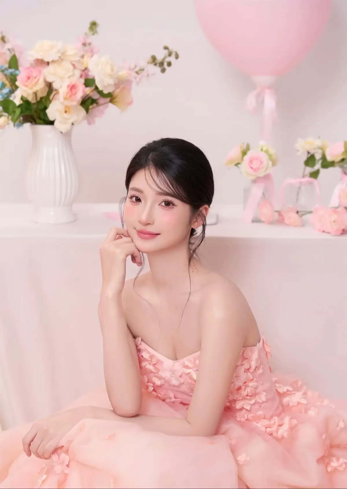 Lại concept sinh nhật cho các nàng bánh bèo thích màu hồng ạ📸🎂🍰#birthday#beauty#potraitphotography#tiktok..Sr:Red