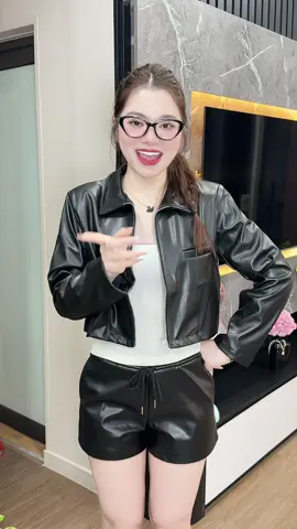 Áo khoác da cao cấp dài tay 