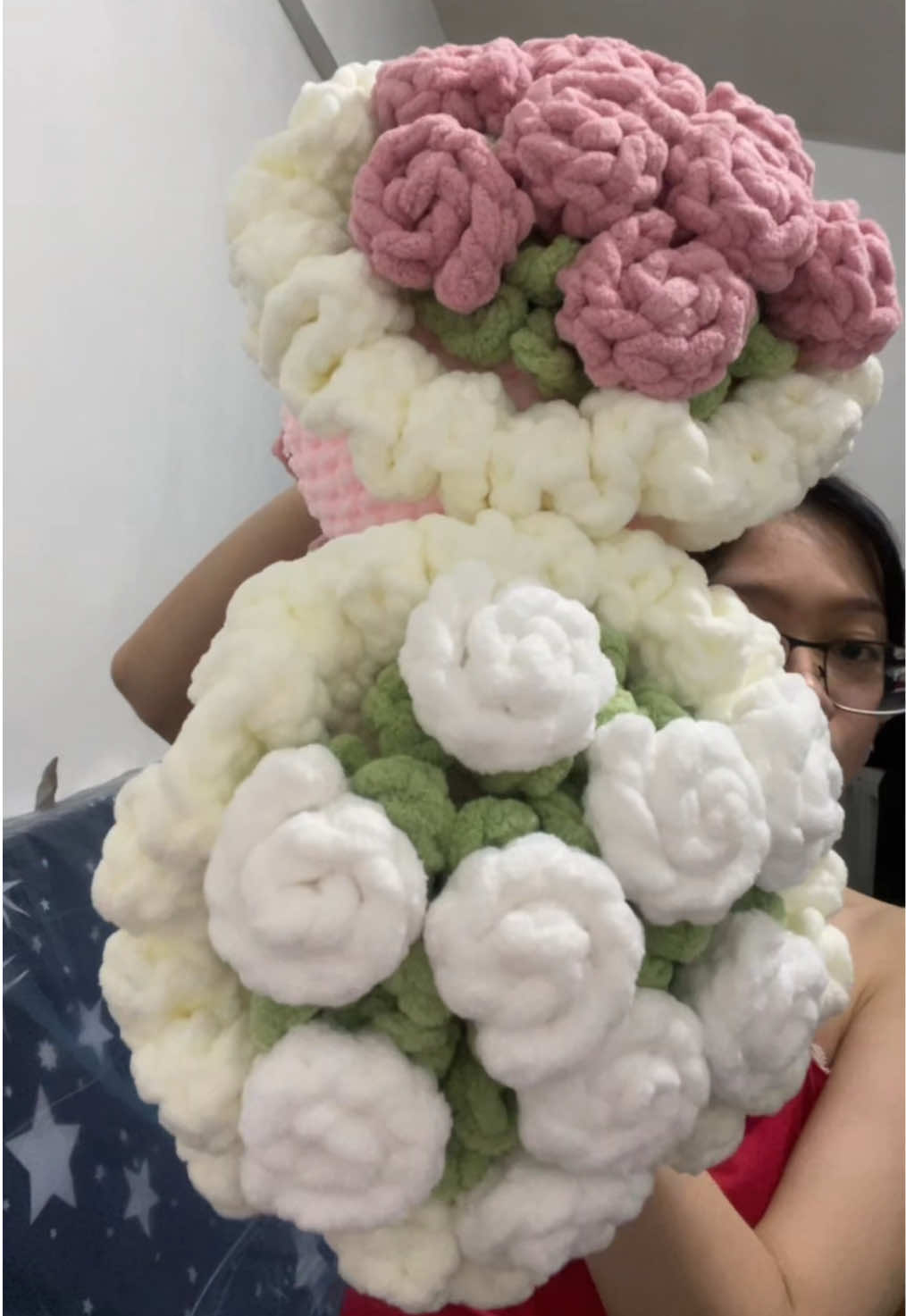 Not one, but two chunky bouquets for my first try! So grateful to my customer/tita for trusting me 💐✨ #chunkybouquet #crochet #crochetersoftiktok #fyp #crochetgift 
