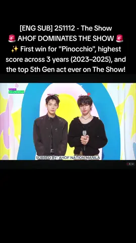 [ENG SUB] 251112 - The Show 🚨 AHOF DOMINATES THE SHOW 🚨 Steven & JL interview ✔️ Full performance ✔️ Winning interview ✔️ Encore ✔️ ✨ First win for 