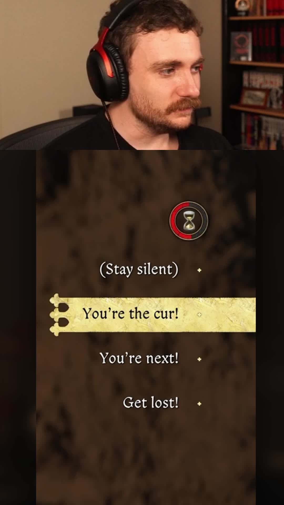 Ever pick a dialogue option and it says something completely different? #gaming #kcd2 #kingdomcomedeliverance