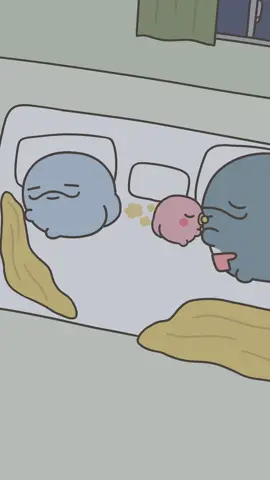 ぶー💨#親子イルカ #息子イルカ #ママイルカ #ピーちゃん #アニメ 