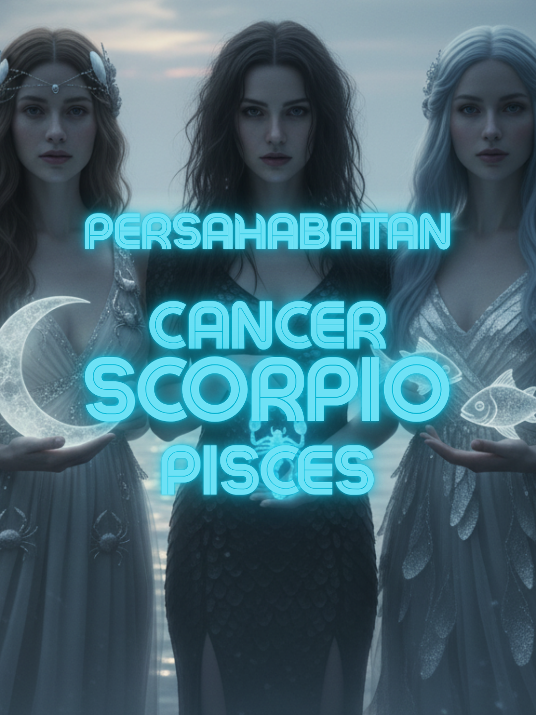 Persahabatan Cancer, Scorpio dan Pisces. #zodiak #cancer #scorpio #pisces #sahabat