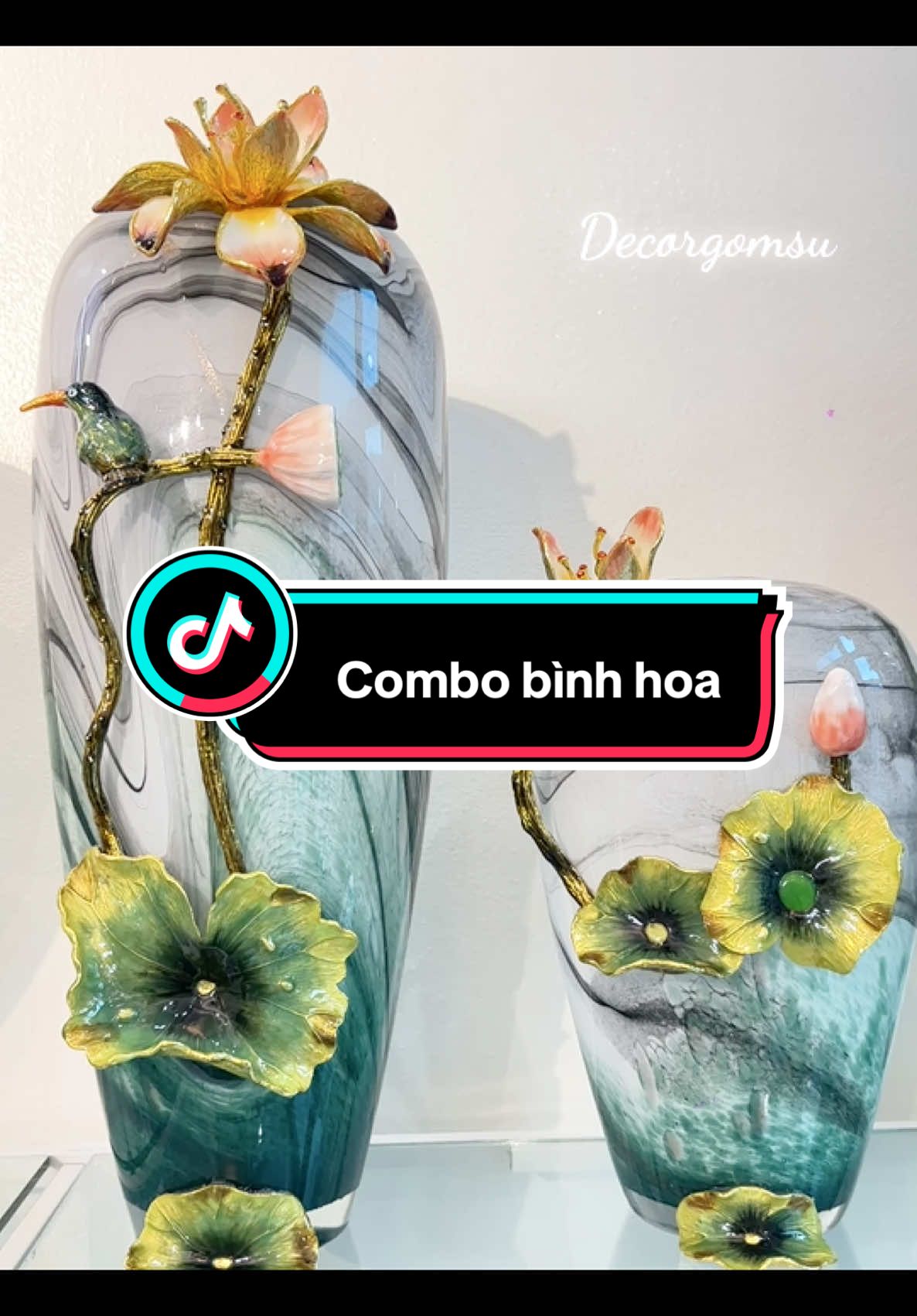 Bình cắm hoa cành đồng nguyên khối#decor #xuhuong #decorgomsu #bình_hoa_cành_đồng_nguyên_khối 