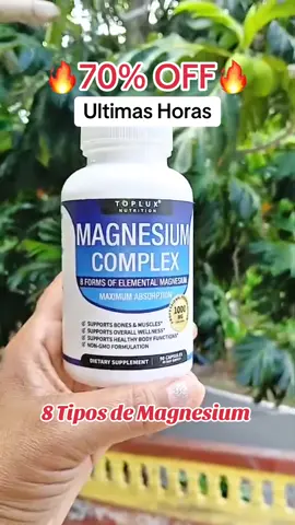 ⚡ Recupera tu energía y bienestar con Magnesio Complex, la fórmula que apoya tus músculos, huesos y sistema nervioso para que te sientas fuerte y en equilibrio cada día. 🌿💪