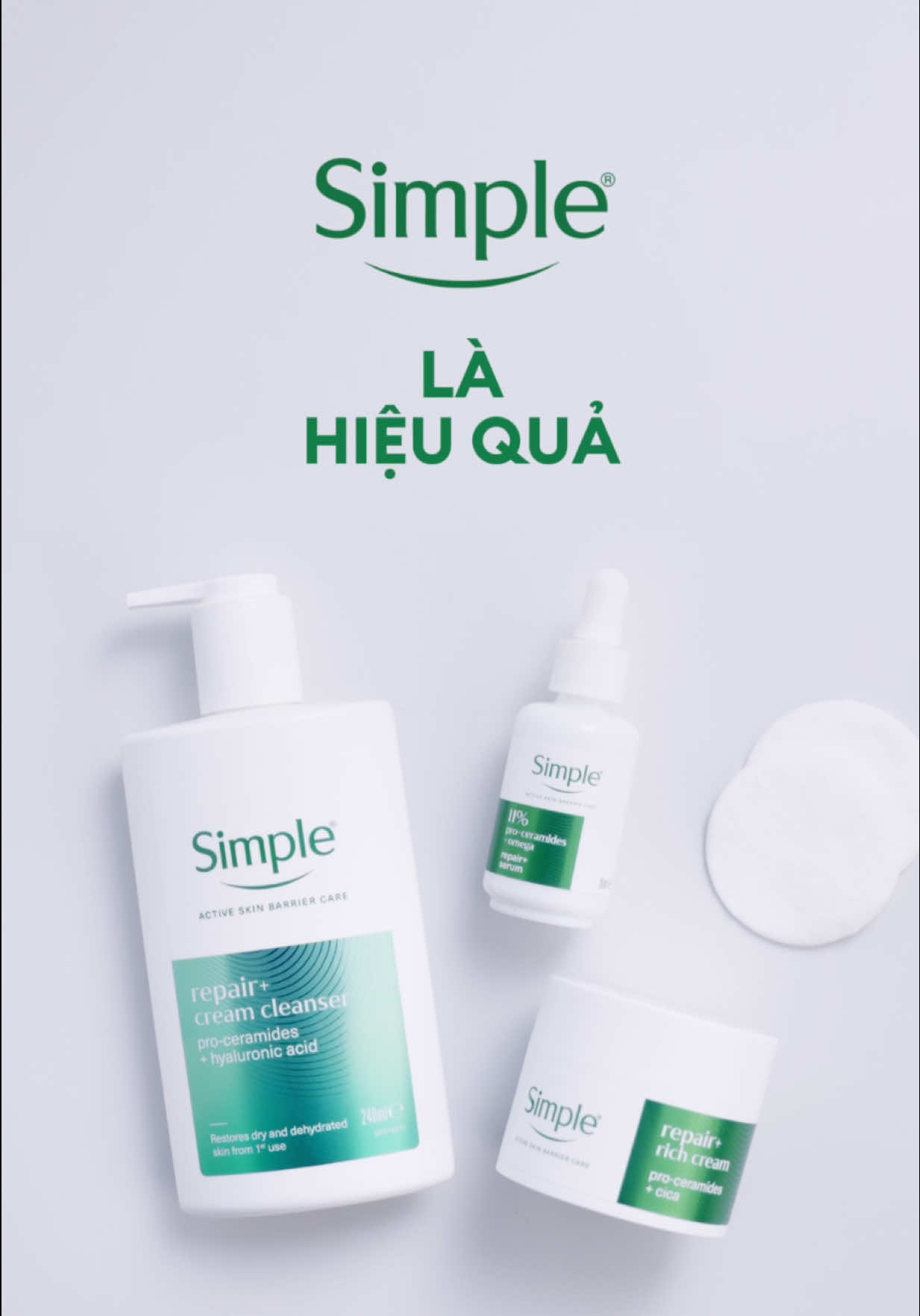 Không cần skincare cầu kỳ, chọn đơn giản mà vẫn hiệu quả với Simple Repair Cleanser MỚI làm sạch sâu và giữ da khỏe tự nhiên! Nhờ có:  💚 2 cơ chế kháng mụn tự nhiên của da.  💚 Pro-ceramide: giúp phục hồi và cải thiện hàng rào bảo vệ da Cần da sáng khoẻ, dịu nhẹ mà vẫn hiệu quả, chọn ngay Simple nè 😉 #simplevietnam #Damunchondongian #Damunchonsimple