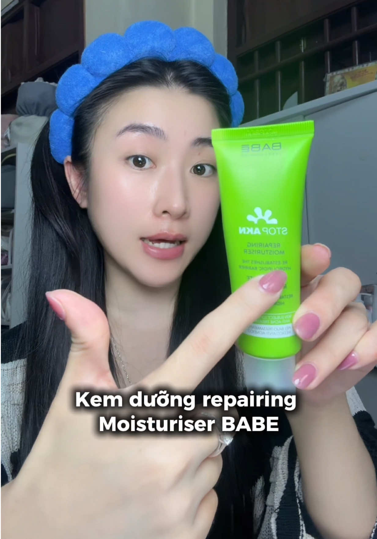 Da dầu mụn đang treatment có thể đầu tư 1 em kem dưỡng chất lượng ntn để phục hồi #babe #kemduongbabe #repair #reviewlamdep #skincareroutine 