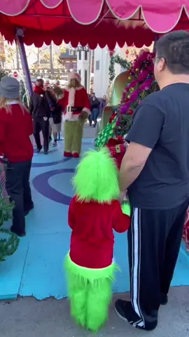 Funny Grinch and baby 🤣 #grinch #foryou #universalstudios #funnyvideo #disneyworld