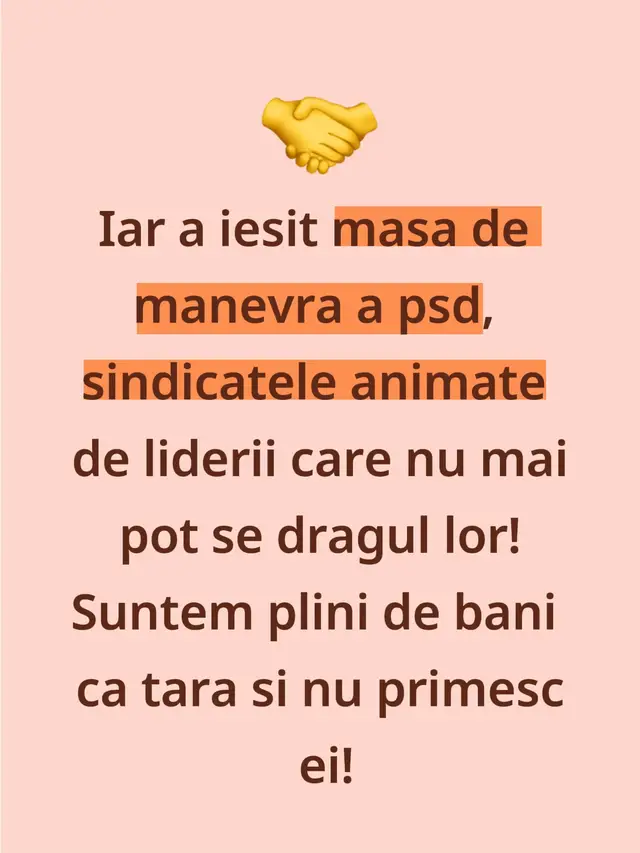 Ma intreb pare ce ai animca pe liderii astia de sindicat fix cand are nevoie pesedeul de un push? #sindicat #psd #lideri #saraci 