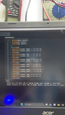 ARDUNO Lập Trình Làm Đèn CSGT #tudonghoa #điencongnghiep #đaihoc #damme #xuhuongtiktok 