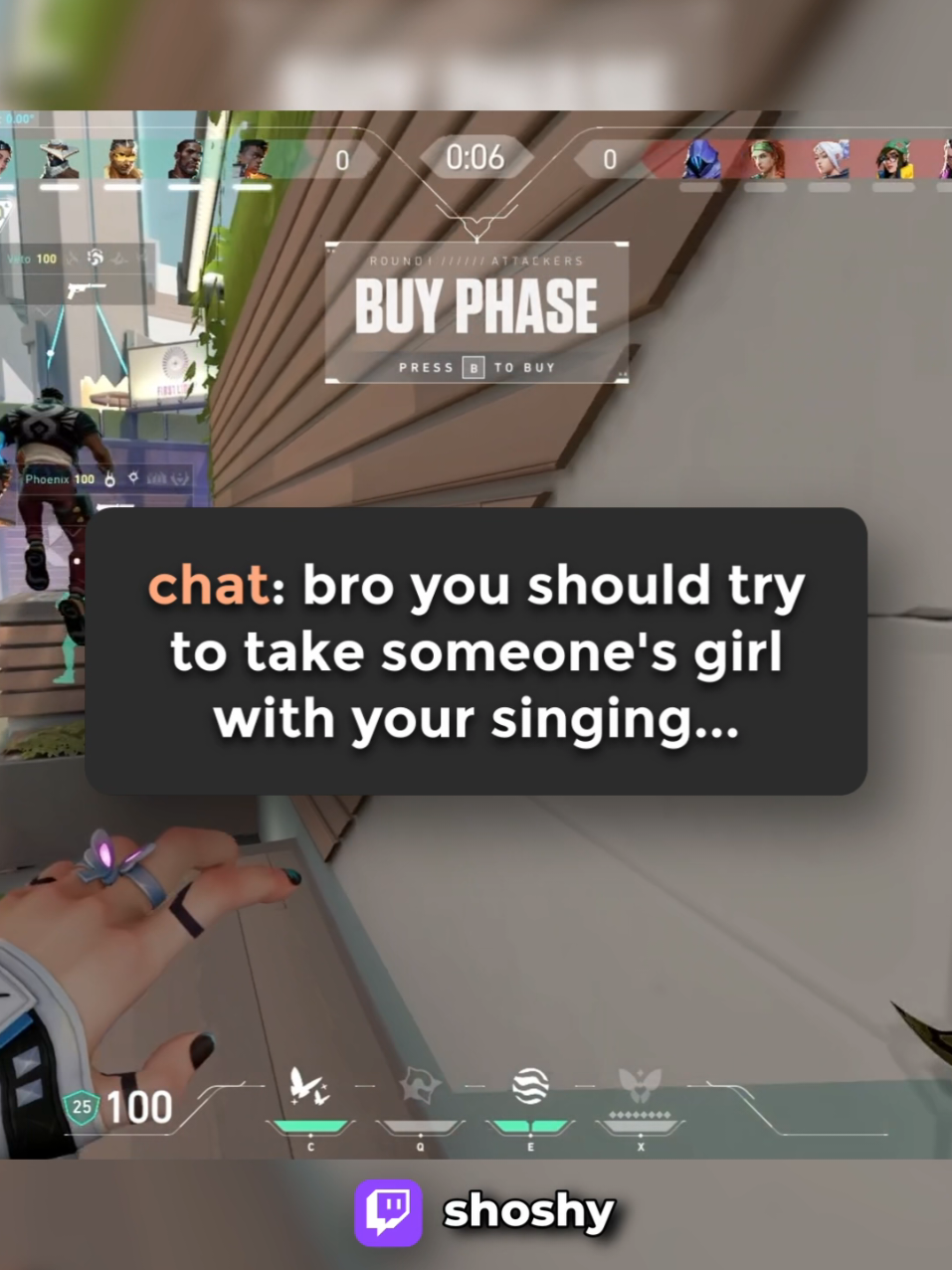 what did he say 😳 | links in bio 👀 #Valorant #singing #stream #streamer #gaming 