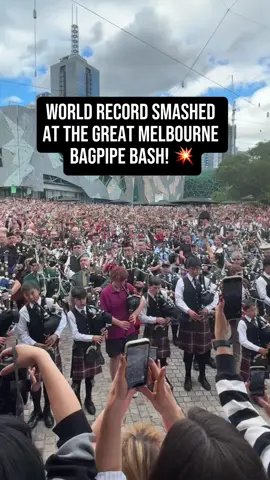 MELBOURNE WE DID IT!!!! 💥🏆 374 officially counted pipers showed up today, to be part of this epic World Record breaking attempt, gathering the largest ever bagpipe ensemble for a rendition of @acdc ‘s It’s a Long Way To The Top.  What a moment!! 😍 We caught up with some of the pipers, from 14 year old Hayden to 98 year old Bruce, and some of the fans, to find out what brought them here, and what the experience was like 🫶 Thanks for joining us, Melbourne. And to all the pipers who travelled from afar: incredible! Not one to be forgot in a hurry❤️ And big thanks to our partners @City of Melbourne and ABC radio Melbourne in the caper that was The Great Melbourne Bagpipe Bash 2025! 🤘🏾🔥 #acdc #bagpipes #worldrecord 