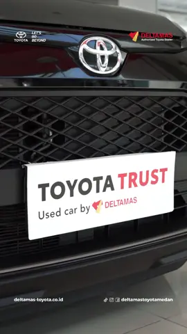 Beli Mobil Bekas, Tapi Kok Kayak Baru? ✨ Di Toyota Trust, setiap unit sudah melewati inspeksi menyeluruh dan perawatan profesional — dari eksterior kinclong sampai performa mesin yang prima.  Rasakan sensasi punya mobil bekas yang berasa baru, siap pakai, dan pastinya terpercaya dari Toyota Trust. #DeltamasActDifferent #ToyotaIndonesia #SelaluPilihToyota #ToyotaTrust 