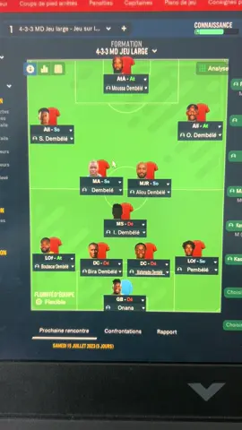 Nouveau défi ! C’est parti avec mon équipe de Dembele ! Rdv demain pour le résultat ! #srfc #dembele #fm 