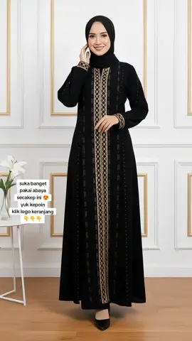 💫Gaya elegan tanpa ribet cuma dengan Abaya Turkey Amarta! Klik beli sebelum kehabisan 😍🖤 #abayaturkeyhitam #gamiswanita #dressmewah #fashionmuslimah #abaya 