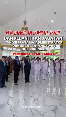 pengambilan sumpah janji dan pelantikan jabatan  tinggi pratama, administrator, dan jabatan pengawas dilingkungan kabupaten langkat #fyp #pelantikan #viralvideo #bupatilangkat #masukberandafypシ 