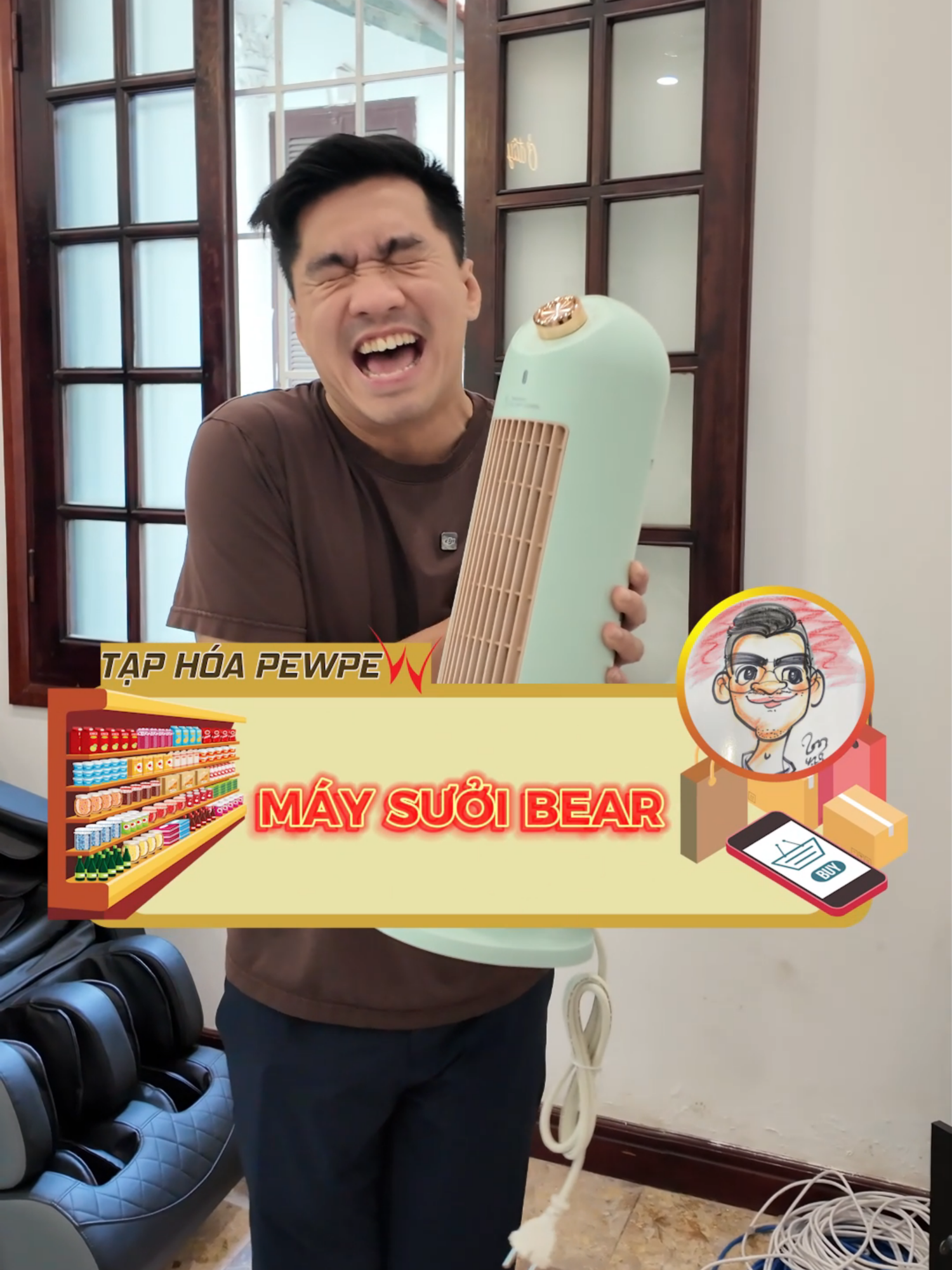 [REVIEW KHÔNG BOOKING] VIDEO REVIEW MÁY SƯỞI GỐM THÁP CỦA NHÀ BEAR Cứu tinh mùa Đông! Máy Sưởi Bear CF-C20B1 - Ấm Nóng trong 3 Giây! 💨 ❌ KHÔNG khô da, ❌ KHÔNG đốt oxy.  Công nghệ sưởi gốm PTC an toàn tuyệt đối cho bé yêu và người lớn tuổi. Công suất mạnh 2000W làm ấm cả phòng 20-25m². Chốt đơn ngay để bảo vệ sức khỏe gia đình! Rất mong quý khách hàng/ khán giả có thể để lại bình luận/ góp ý hay sản phẩm quan tâm nhé. * Chúng tôi nhận hoa hồng từ các nhãn hàng khi ban/ giới thiệu/ trái nghiệm các sản phẩm được liên kêt với video này. * #taphoapewpew #pewpew #bear #maysuoigom #maysuoigombear